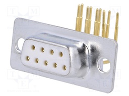 D-Sub; PIN: 9; socket; female; without cover,9,4mm standard; THT
