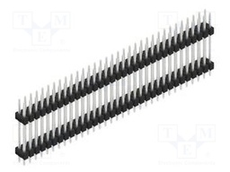 Connector: pin strips; pin header; male; PIN: 66; 2.54mm; THT; 2x33