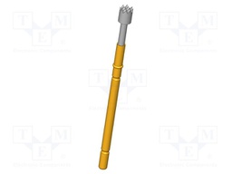 Test needle; Operational spring compression: 4mm; 8A; Ø: 2.5mm