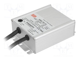 Power supply: switched-mode; LED; 60W; 12VDC; 3÷5A; 90÷305VAC; IP65
