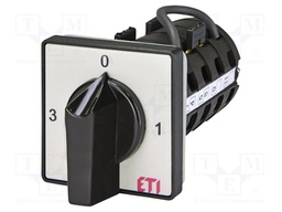 Switch: ammeter cam switch; Stabl.pos: 4; 16A; 0-1-2-3; Poles: 1