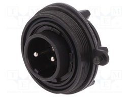 Connector: circular; socket; male; PIN: 2; Buccaneer Standard; IP68