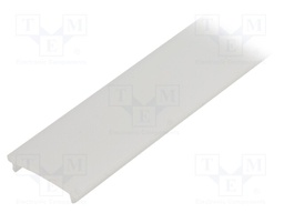 Cover for LED profiles; white; 2m; V: F; push-in