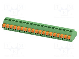 PCB connector, nominal cross section: 2.5 mm2, color: green,