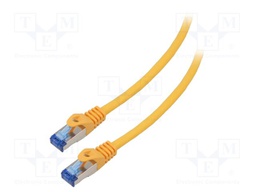 Patch cord; S/FTP; 6a; stranded; CCA; LSZH; orange; 5m; 26AWG