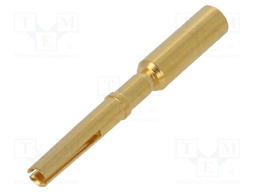 Contact; female; 1.5mm2; gold-plated; crimped; for cable