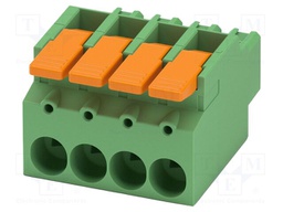 PCB connector, nominal cross section: 16 mm2, color: green,