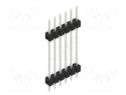 Connector: pin strips; pin header; male; PIN: 6; 2.54mm; THT; 1x6
