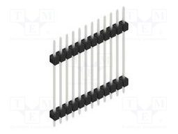 Connector: pin strips; pin header; male; PIN: 12; 2.54mm; THT; 1x12