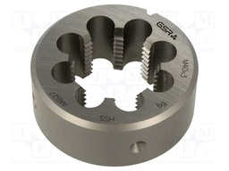 Threading die; M40; 3; high speed steel; H: 30mm; Øout: 75mm