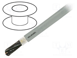 Wire: control cable; OZ-HF; 2x0,5mm; PVC; grey; stranded; Cu; 0.5mm2