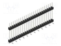 Connector: pin strips; pin header; male; PIN: 24; 2.54mm; SMT; 1x24