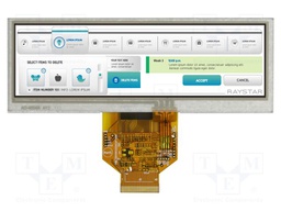 Display: TFT; 5.2"; 480x128; Illumin: LED; Dim: 140.4x49.87x4.5mm