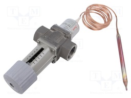 Thermostatic valve; G 1"; stainless steel; AVTA; 0÷16bar; 2.3m