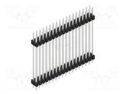 Connector: pin strips; pin header; male; PIN: 36; 2.54mm; THT; 2x18