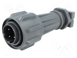 Connector: circular; plug; male; PIN: 4; EXPlora; Contacts: brass
