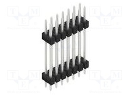 Connector: pin strips; pin header; male; PIN: 14; 2.54mm; THT; 2x7