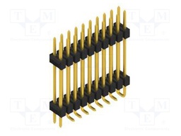 Connector: pin strips; pin header; male; PIN: 20; 2.54mm; SMT; 2x10