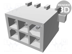 Socket; wire-wire/PCB; male; Mini Universal MATE-N-LOK; 4.14mm
