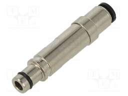 Contact; male; brass; nickel plated; CX; pipe OD Ø4mm; straight