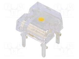 LED Super Flux; 7.62x7.62mm; white warm; 900÷1200mcd; 180°; 30mA