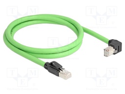 Patch cord; SF/UTP; Cat: 6a; RJ45 plug,RJ45 down angled plug; Cu