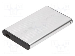 Hard discs housing: 2,5"; PnP and hot-plug; silver; USB,SATA