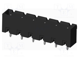 Connector: pluggable terminal block; socket; male; on PCBs