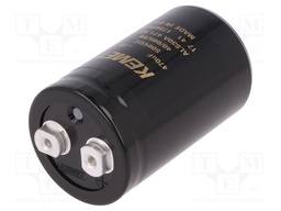 Capacitor: electrolytic; 470uF; 500VDC; Leads: screw; ESR: 365mΩ