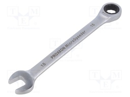 Wrench; combination spanner; 15mm; MicroSpeeder