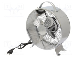 Fan: AC; 20W; 220÷240V; Ø: 250mm; Len: 1.5m; 335x265x110mm; metal