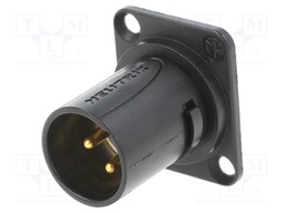 XLR MALE MODUL W/FLANGE