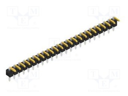 Connector: pin strips; pin header; male; PIN: 23; 2.54mm; THT; 1x23