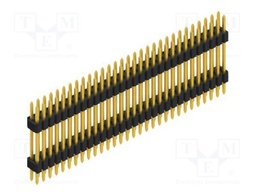 Connector: pin strips; pin header; male; PIN: 60; 1.27mm; THT; 2x30