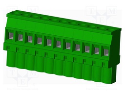 Connector: pluggable terminal block; plug; female; angled 90°