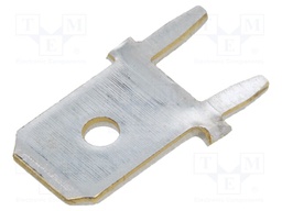 Terminal: flat; 6.3mm; 0.8mm; male; THT; Overall len: 13.5mm