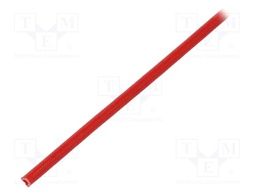 Insulating tube; red; -20÷155°C; Øint: 1.5mm; L: 200m