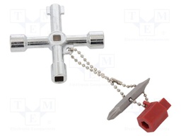 Wrench; for control cabinets; Kit: screwdriver bits