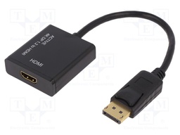 Adapter; DisplayPort 1.2; DisplayPort plug,HDMI socket; 200mm