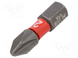 Screwdriver bit; Phillips; PH2; Overall len: 25mm