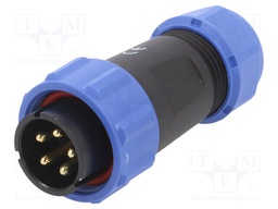 Plug; male; SP21; PIN: 5; IP68; 7÷12mm; screw terminal; for cable