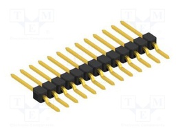 Connector: pin strips; pin header; male; PIN: 13; 2.54mm; SMT; 1x13