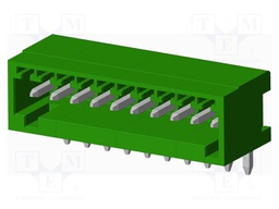 Connector: pluggable terminal block; socket; male; angled; THT