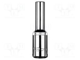 Socket; 6-angles,socket spanner; HEX 8mm; 1/2"; long