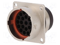 Connector: circular; Series: RT360; socket; male; PIN: 23; IP67