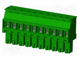 Connector: pluggable terminal block; plug; female; angled 90°
