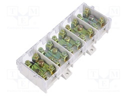 Terminal block; screw terminal; ways: 5; 25mm2; Colour: grey; 101A