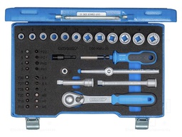 Wrench-set; rattle,socket spanner; 3/8"; 40pcs.