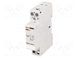 Contactor: 2-pole installation; NC + NO; 220÷230VAC; 220÷230VDC