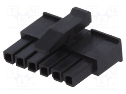 Plug; wire-wire; female; Micro MATE-N-LOK; 3mm; PIN: 6; for cable
